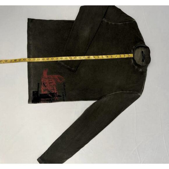 Men’s SCERVINO STREET Turtleneck Cotton Gray Pullover Top Size M Made In Italy - Picture 7 of 13